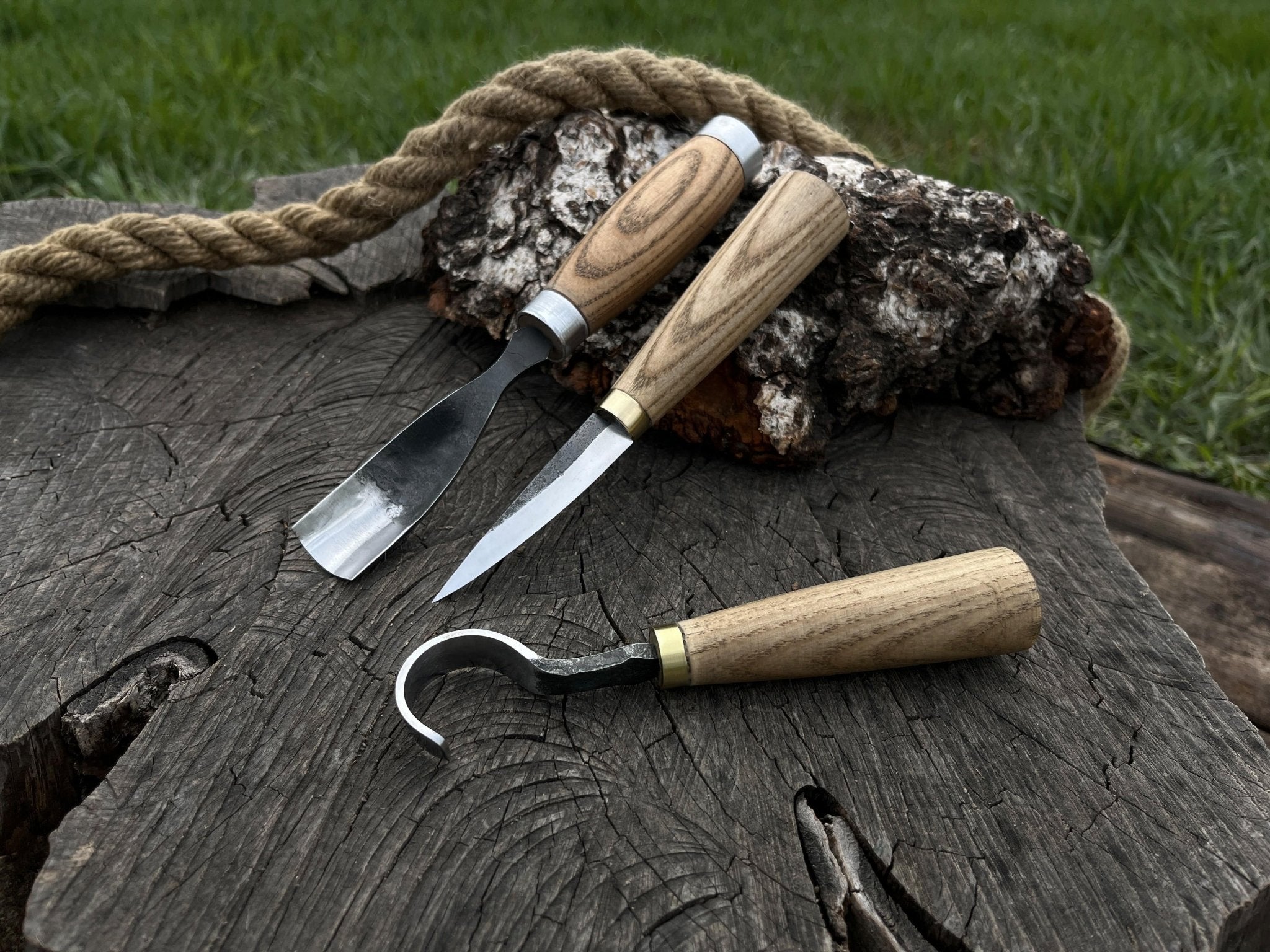 3-Piece Spoon Carving Tool Set | Tool Sets | Wiccan Center