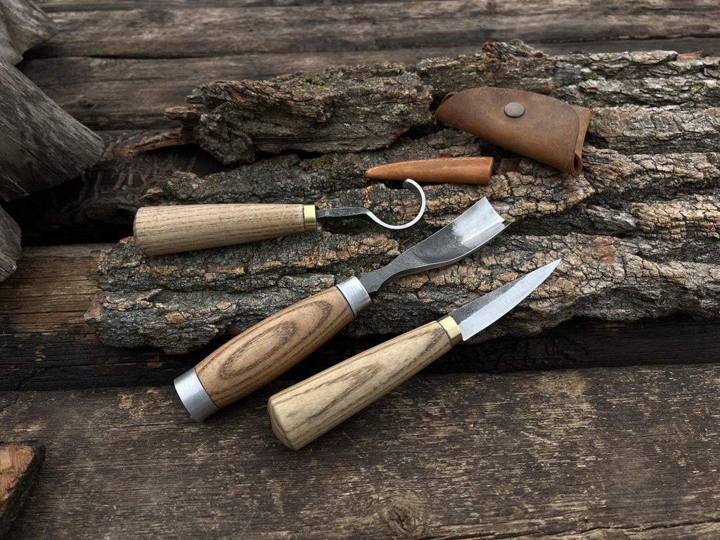 3-Piece Spoon Carving Tool Set | Tool Sets | Wiccan Center