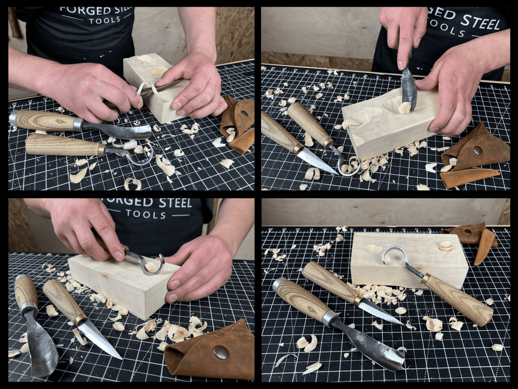 3-Piece Spoon Carving Tool Set | Tool Sets | Wiccan Center
