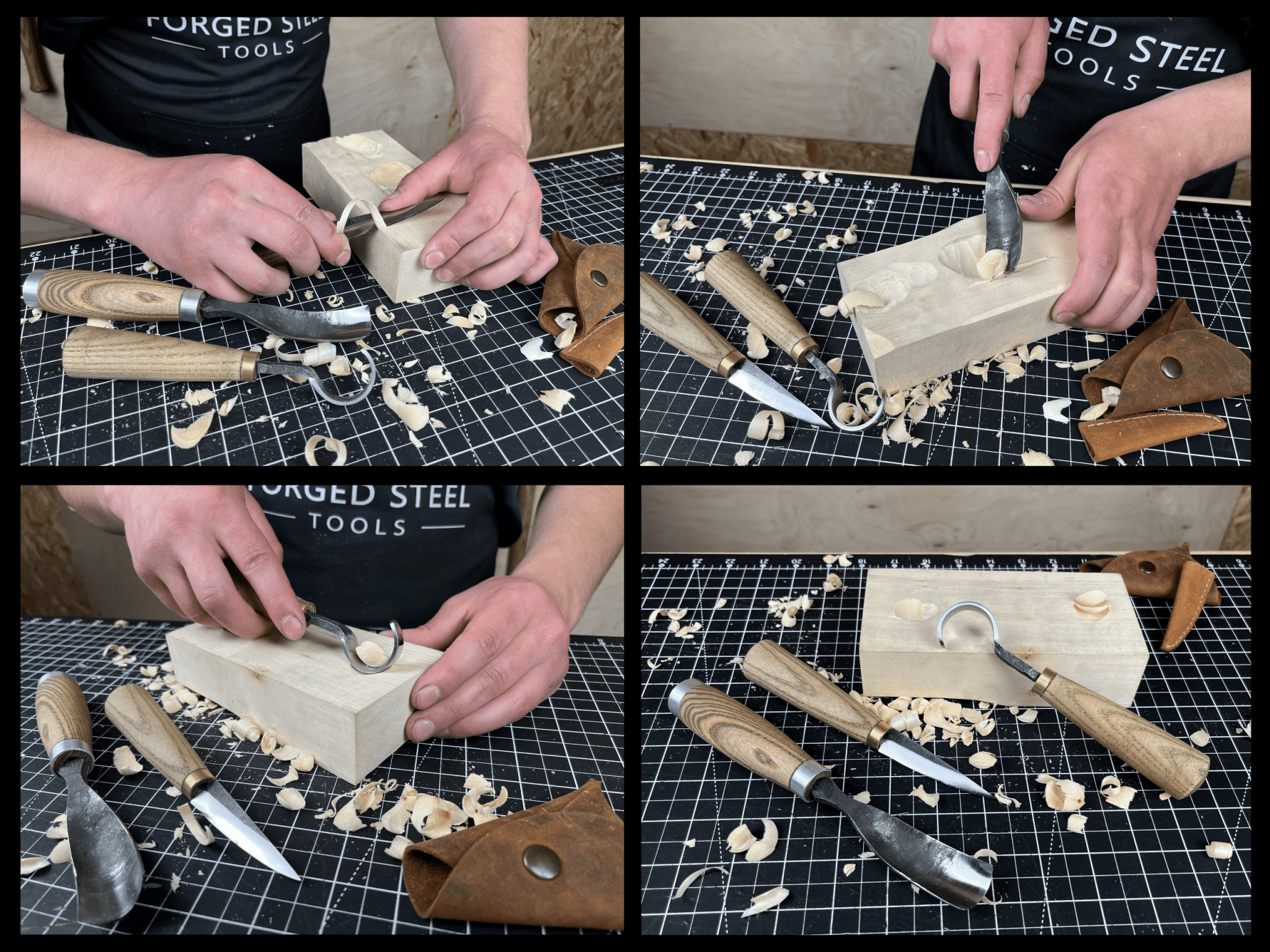 3-Piece Spoon Carving Tool Set | Tool Sets | Wiccan Center