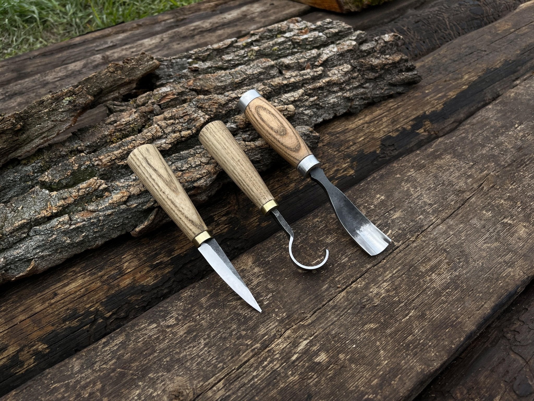3-Piece Spoon Carving Tool Set | Tool Sets | Wiccan Center