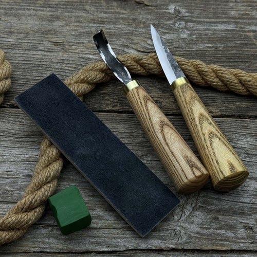 3-Piece Hand-Forged Spoon Carving Tool Set | Tool Sets | Wiccan Center