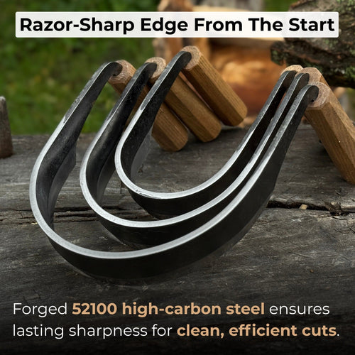 3-Piece Inshave (Half-Rounded Drawknife) Set | Tool Sets | Wiccan Center