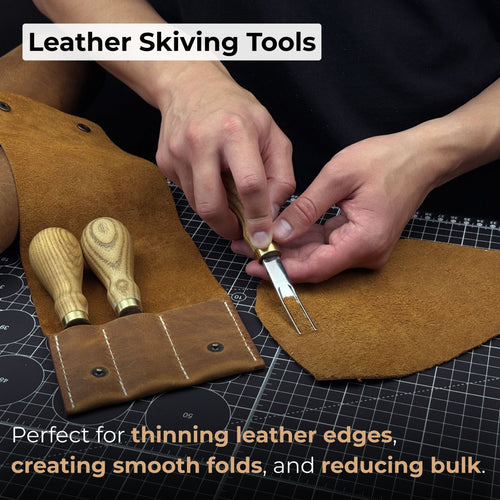 3-Piece Leather Edge Skiver Set | Tool Sets | Wiccan Center