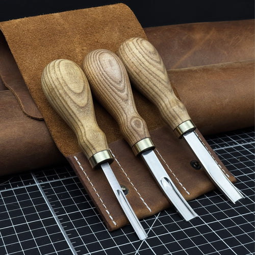 3-Piece Leather Edge Skiver Set | Tool Sets | Wiccan Center