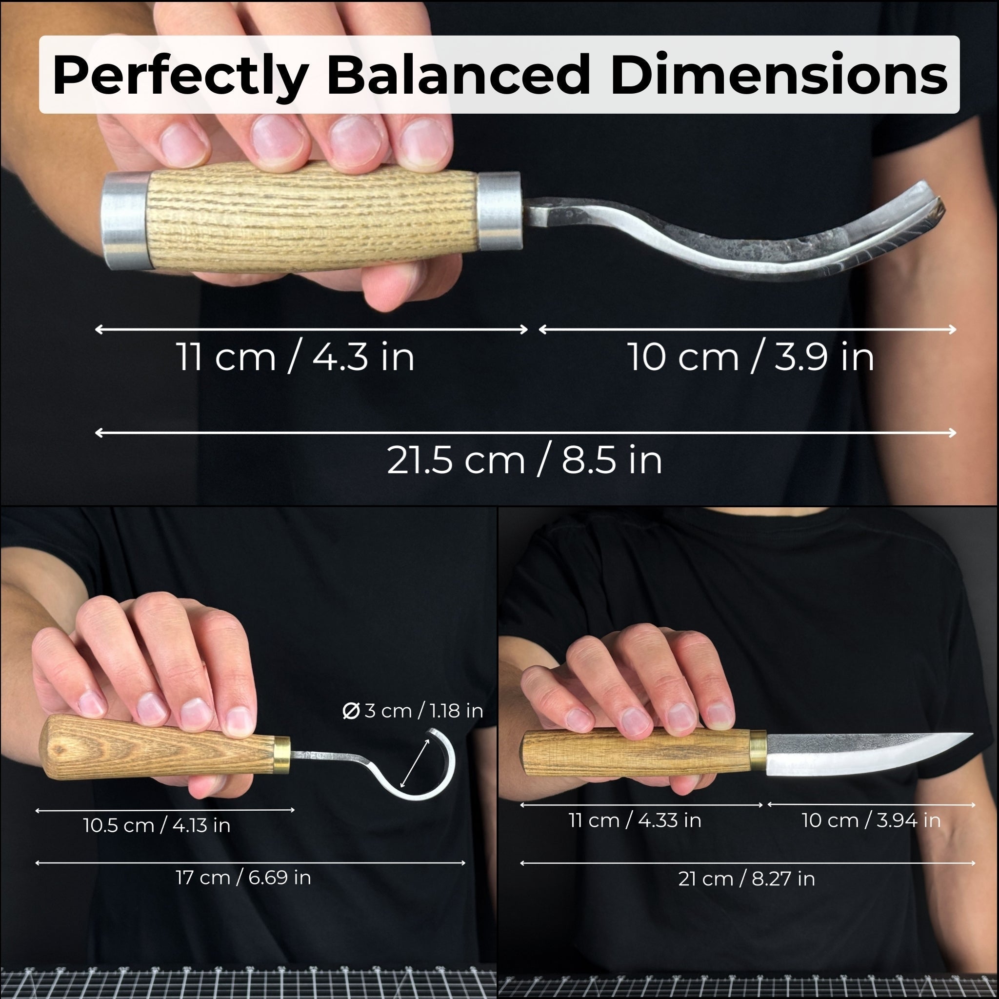 3-Piece Spoon Carving Tool Set | Tool Sets | Wiccan Center