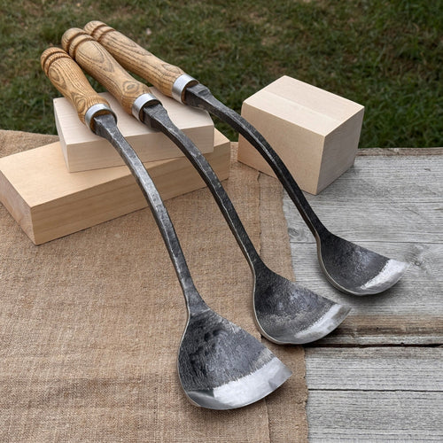 3-Piece Spoon (Short) Bent Gouge Set | Tool Sets | Wiccan Center