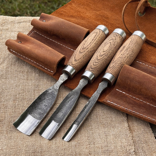 3-Piece Straight Rounded Chisel Set | Tool Sets | Wiccan Center