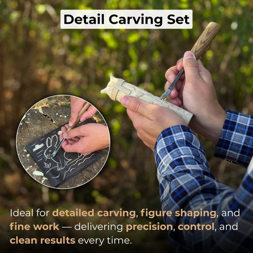 3-Piece Wood Carving Chisel & Gouge Set | Tool Sets | Wiccan Center
