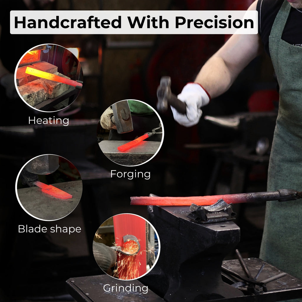 3-Piece Wood Carving Knife Set – Whittling Knife, Hook Knife & Leather Strop