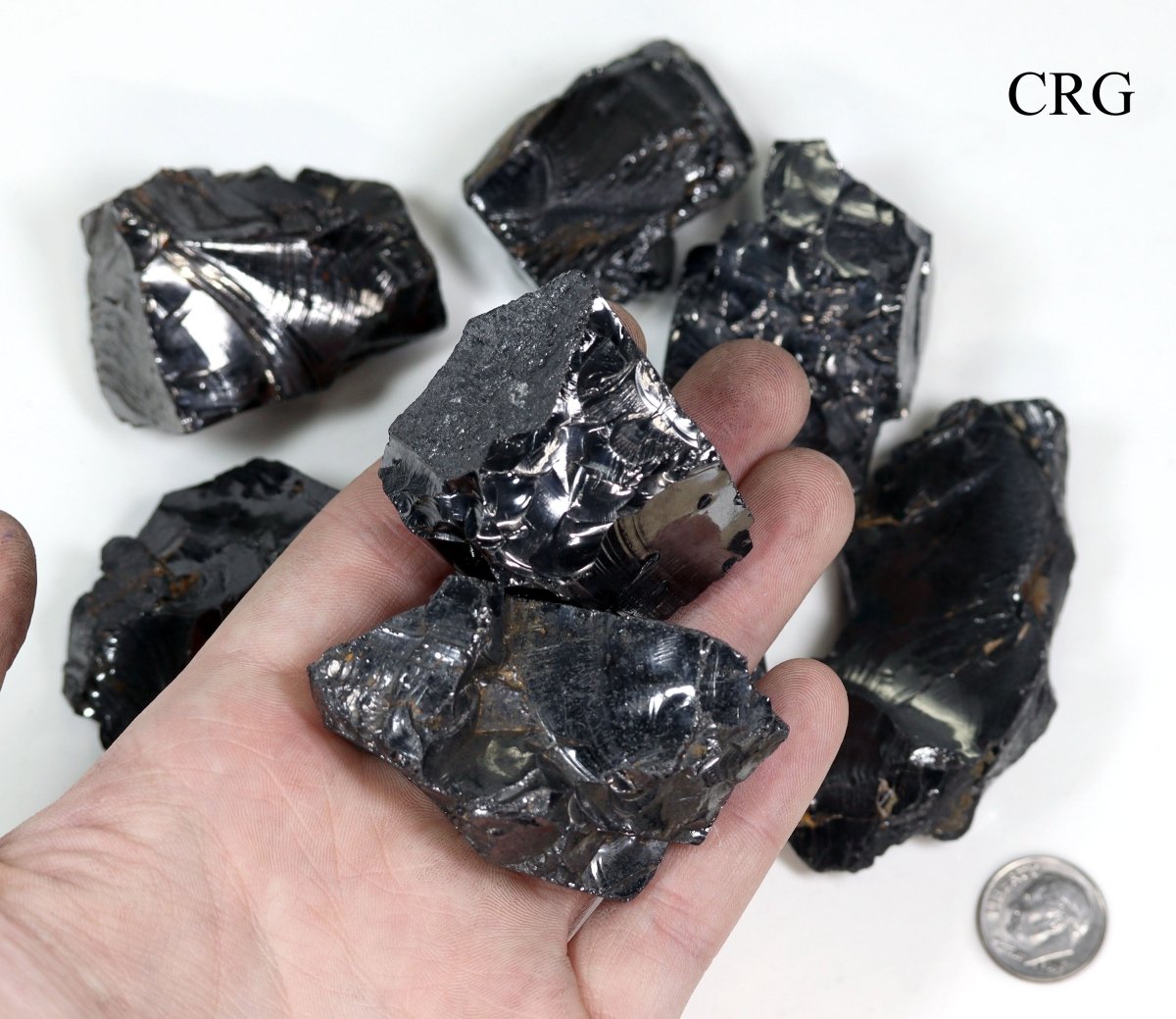 300 GRAM LOT - Elite Rough Shungite from Russia / 31-40g Avg