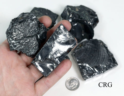 300 GRAM LOT - Elite Rough Shungite from Russia Rough / 41-50g Avg | Shungite | Wiccan Center