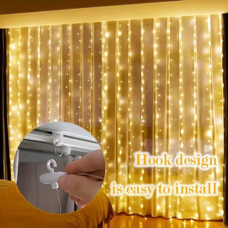 300 LED Curtain Fairy Lights | String & Fairy Lights | Wiccan Center
