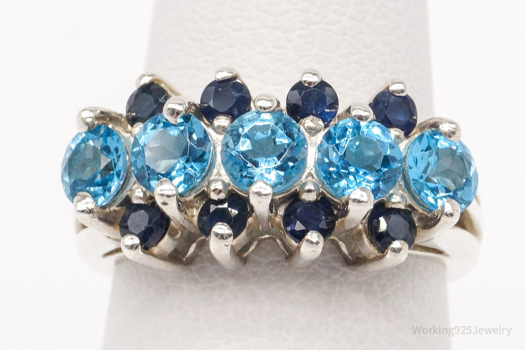 Vintage Blue Topaz Sapphire Sterling Silver Ring - Size 4.75 | Jewelry > Rings | Wiccan Center