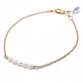 5 Rice Pearls Bracelet with Swarovski Clasp