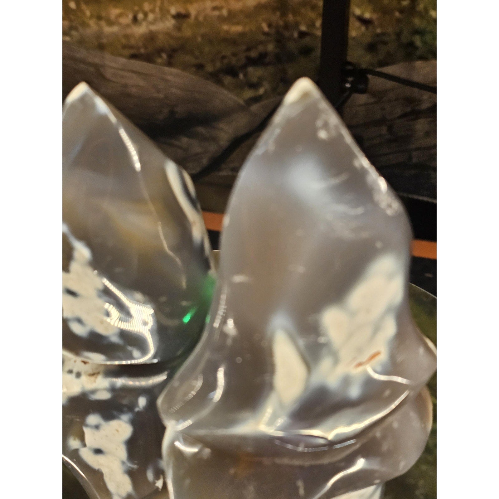 1 pair Orca flame stones