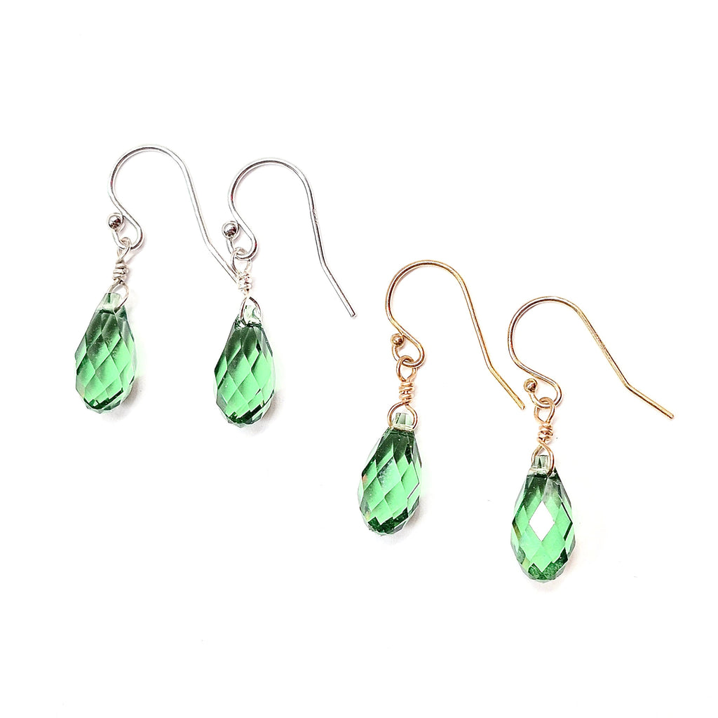 Swarovski Crystal Droplet Threader Earrings | earrings | Wiccan Center