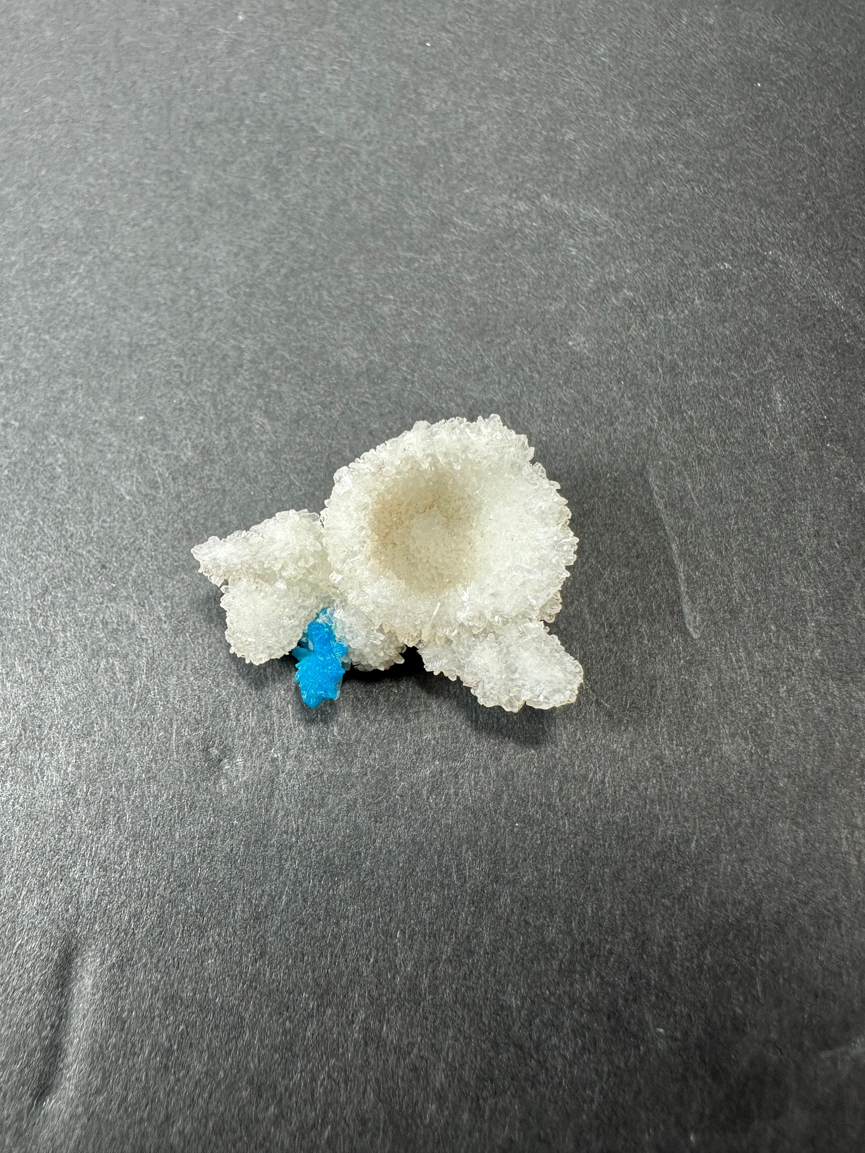 Cavansite Ball 'Floaters' on Stilbite SM from Maharashtra, Pune, India | Minerals | Wiccan Center