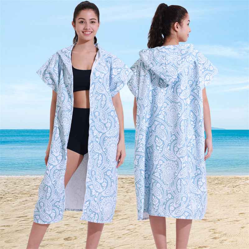 Microfiber Cloak Beach Quick-drying Bathrobe Cloak Beach