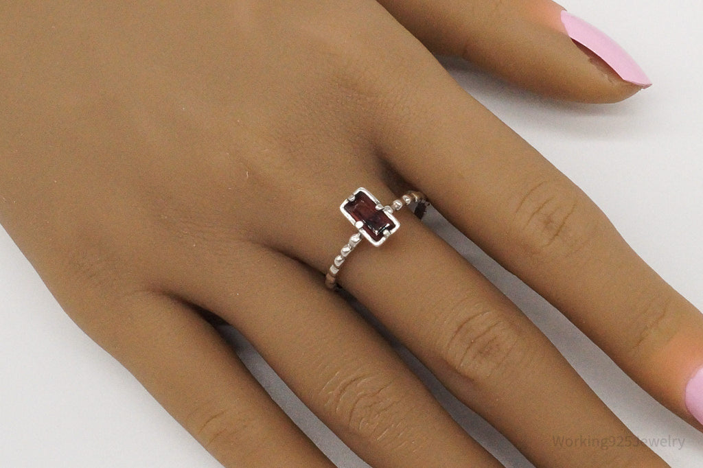 Vintage Israel Designer Paz PZ Garnet Sterling Silver Ring - Size 10.25 | Jewelry > Rings | Wiccan Center