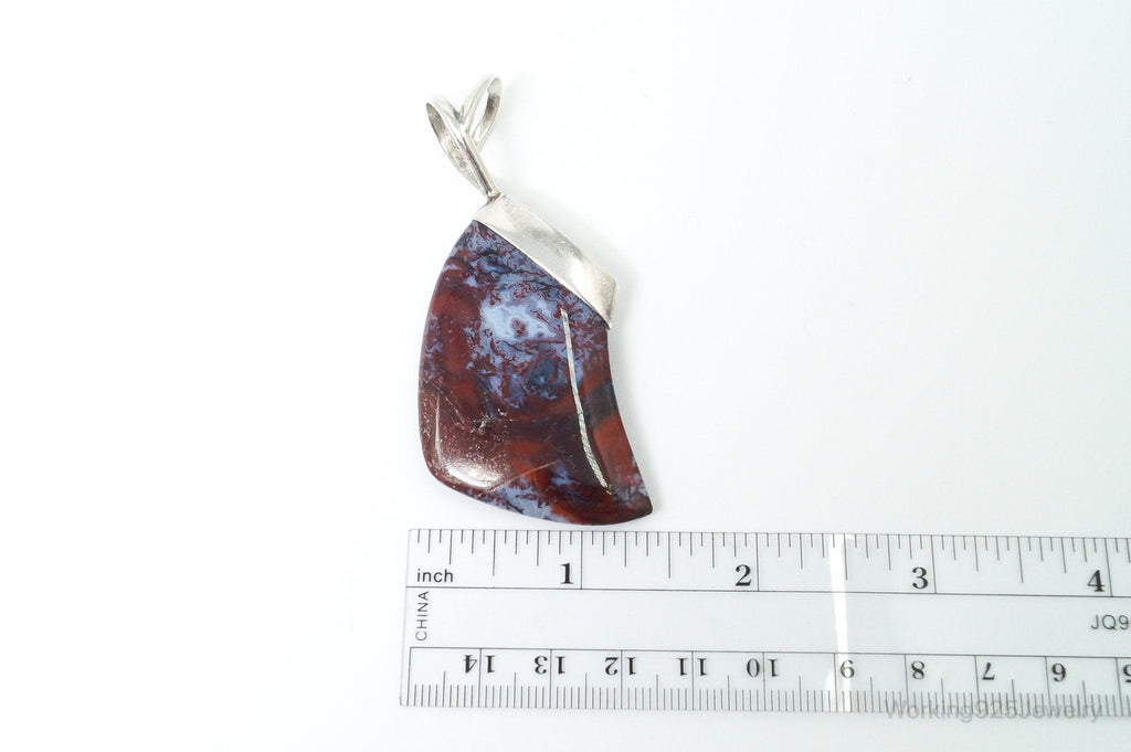 Large Designer Desert Rose Trading Co Ocean Jasper Sterling Silver Pendant | Jewelry > Necklaces > Pendants | Wiccan Center