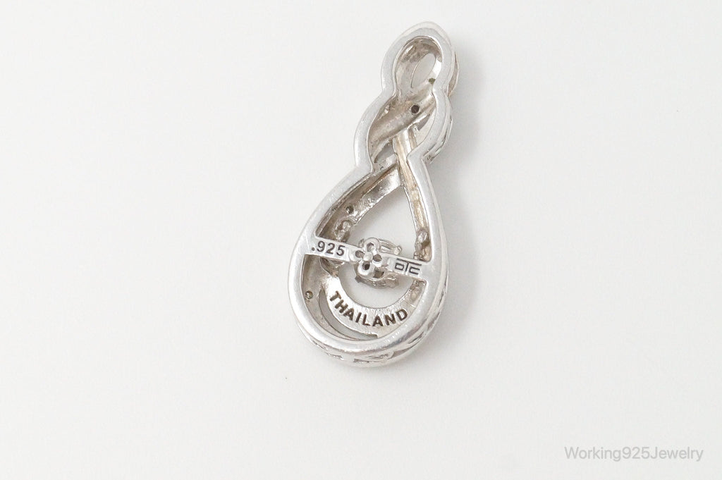 Vintage Diamond Sterling Silver Necklace Pendant | Jewelry > Necklaces > Pendants | Wiccan Center
