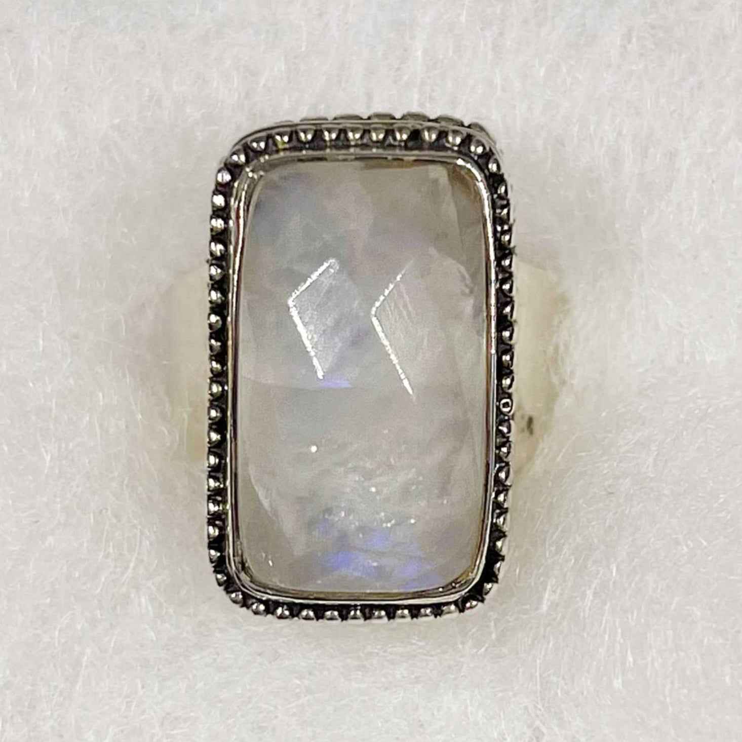 Rainbow Moonstone Ring Size 8 Stand Out | Rings | Wiccan Center
