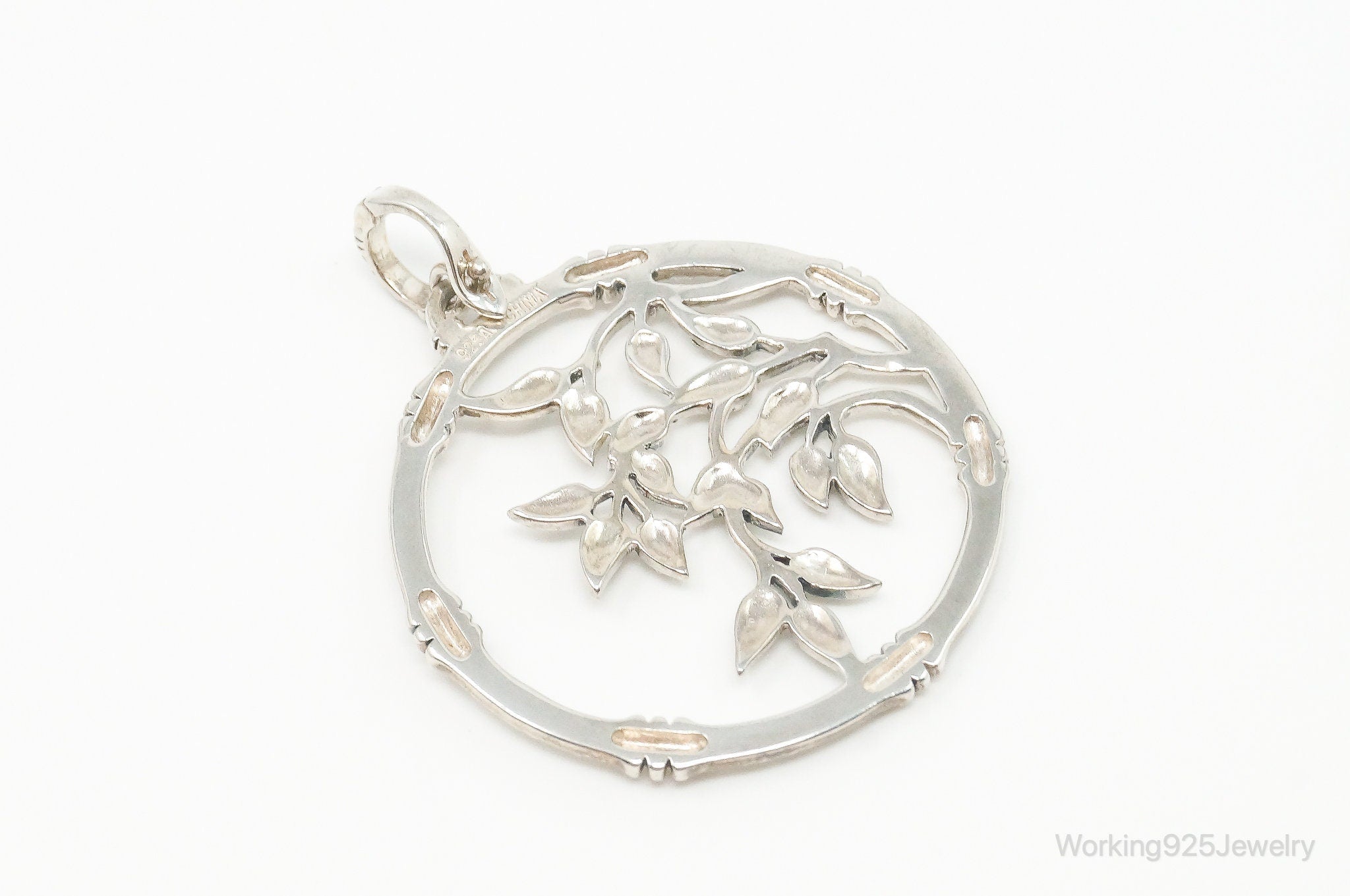 Vintage Large Marcasite Tree Limbs Sterling Silver Necklace Pendant | Jewelry > Necklaces > Pendants | Wiccan Center