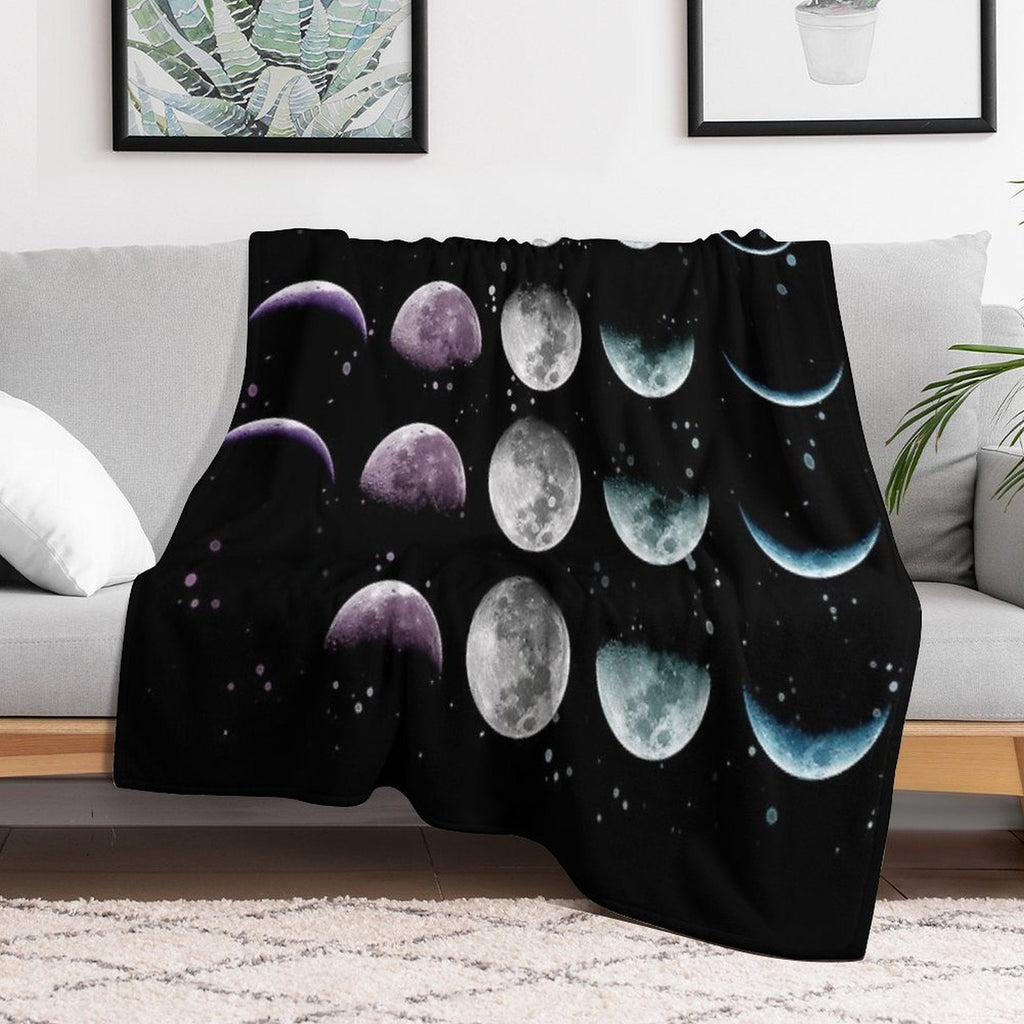 Moon Phase Premium Throw Blanket