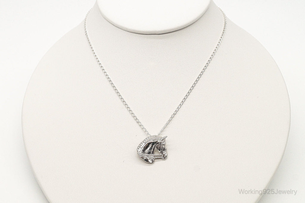 Vintage Horse Lover Sterling Silver Necklace | Jewelry > Necklaces > Pendants | Wiccan Center