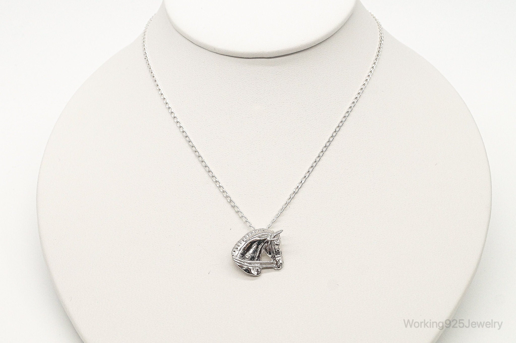 Vintage Horse Lover Sterling Silver Necklace | Jewelry > Necklaces > Pendants | Wiccan Center