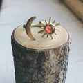 Sun and Moon Sculptural Statement Ring | Ring | Wiccan Center