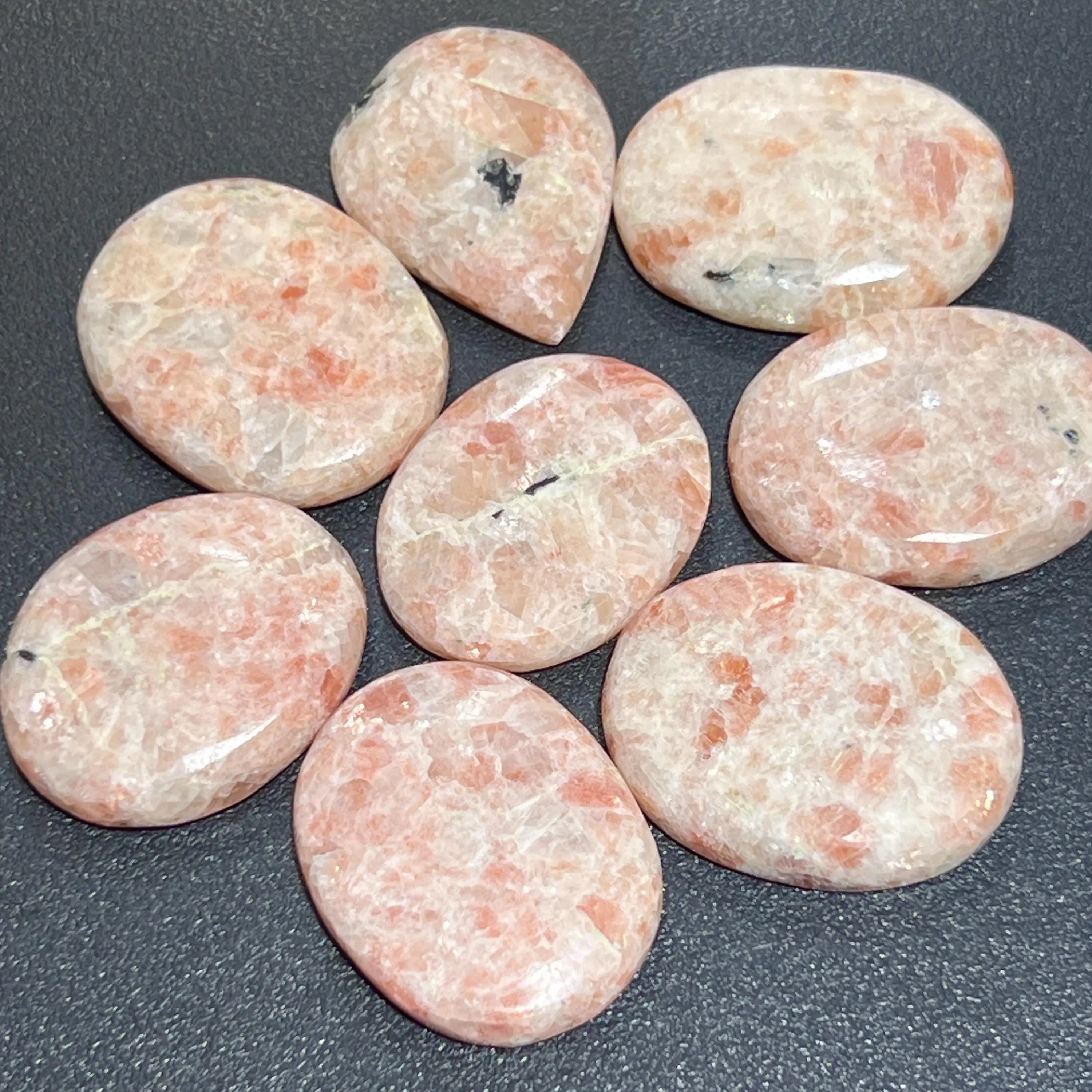 Sunstone Heliolite Cabochons Wholesale Jewelry Necklace Making Supply | Craft Supplies & Tools > Beads, Gems & Cabochons > Cabochons | Wiccan Center