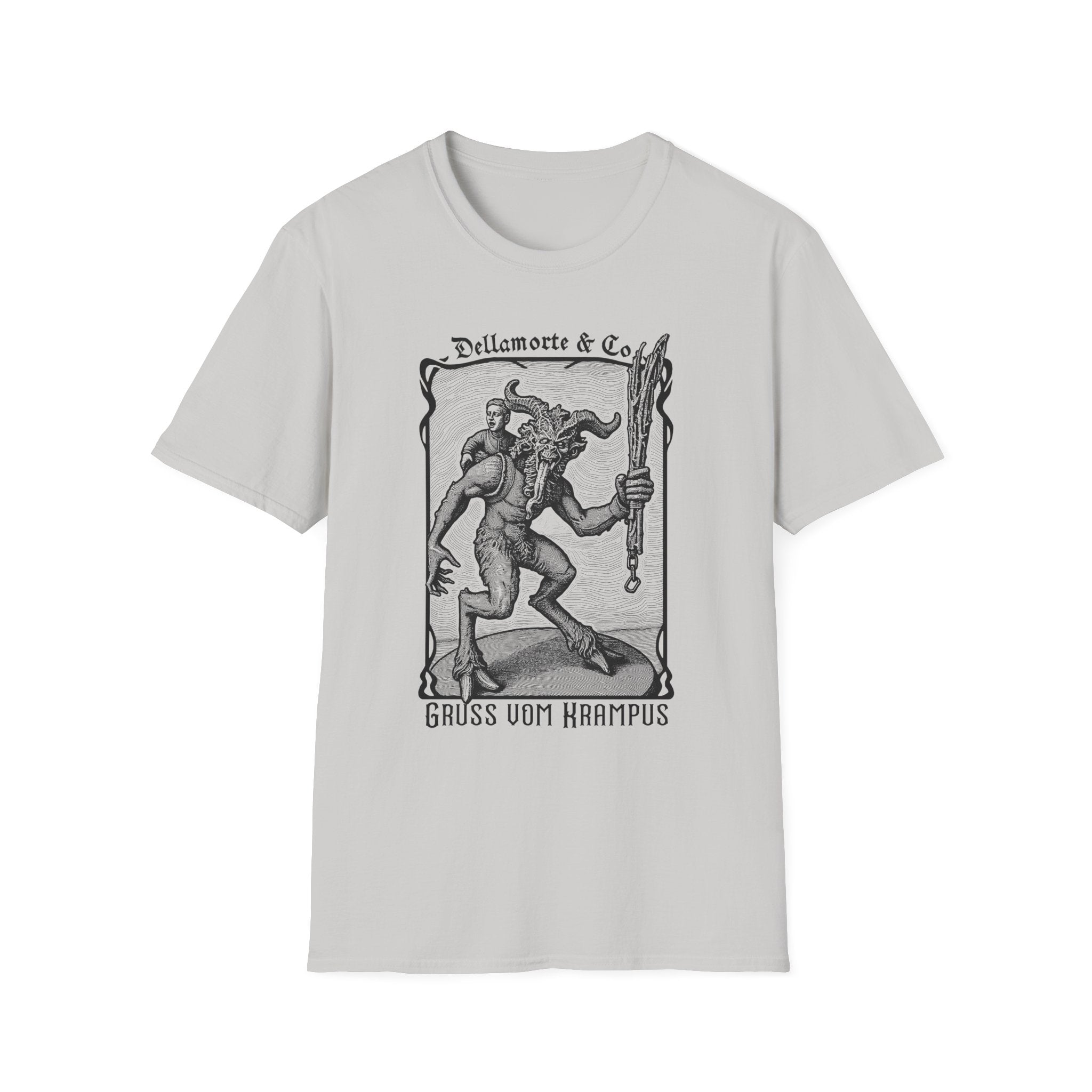 Krampus Greetings Unisex T-Shirt, Gothic Holiday Tee, Dellamorte Alternative Shirt, Christmas Gift, Xmas Devil Tee, Graphic Krampusnacht