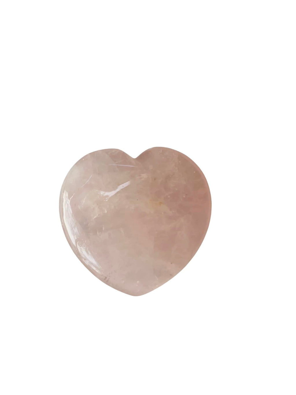Rose Quartz Heart Palm Stone | | Wiccan Center