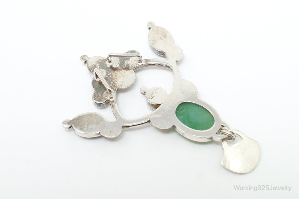 Large Vintage Native American Multi Gem Sterling Silver Pendant | Jewelry > Necklaces > Pendants | Wiccan Center