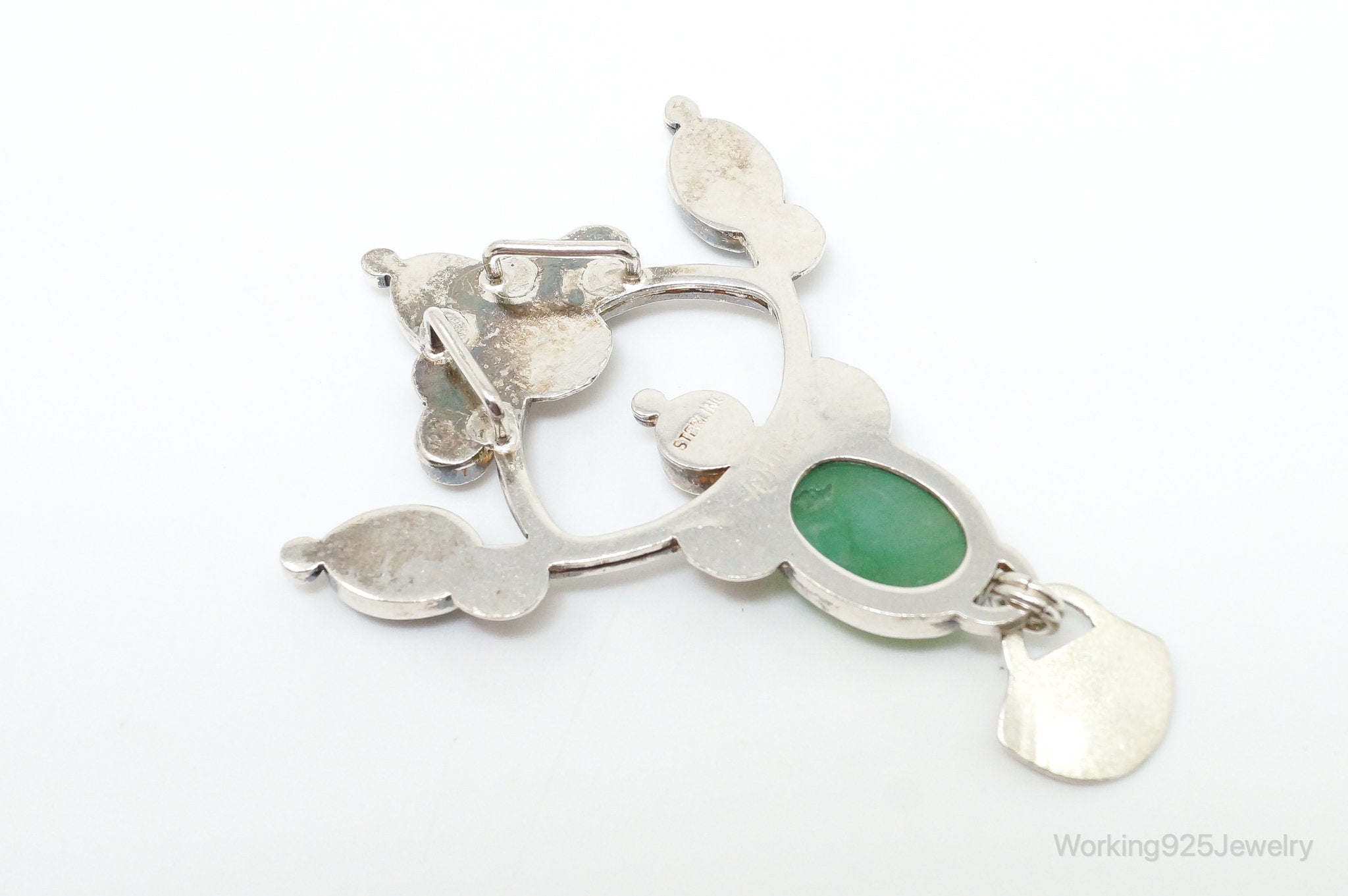 Large Vintage Native American Multi Gem Sterling Silver Pendant | Jewelry > Necklaces > Pendants | Wiccan Center