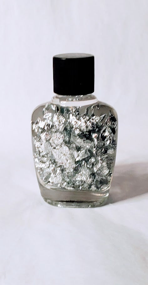Silver Flake Bottle | Gemstone | Wiccan Center