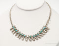 Handmade Vintage Native American Unsigned Turquoise Silver Necklace | Jewelry > Necklaces > Pendants | Wiccan Center