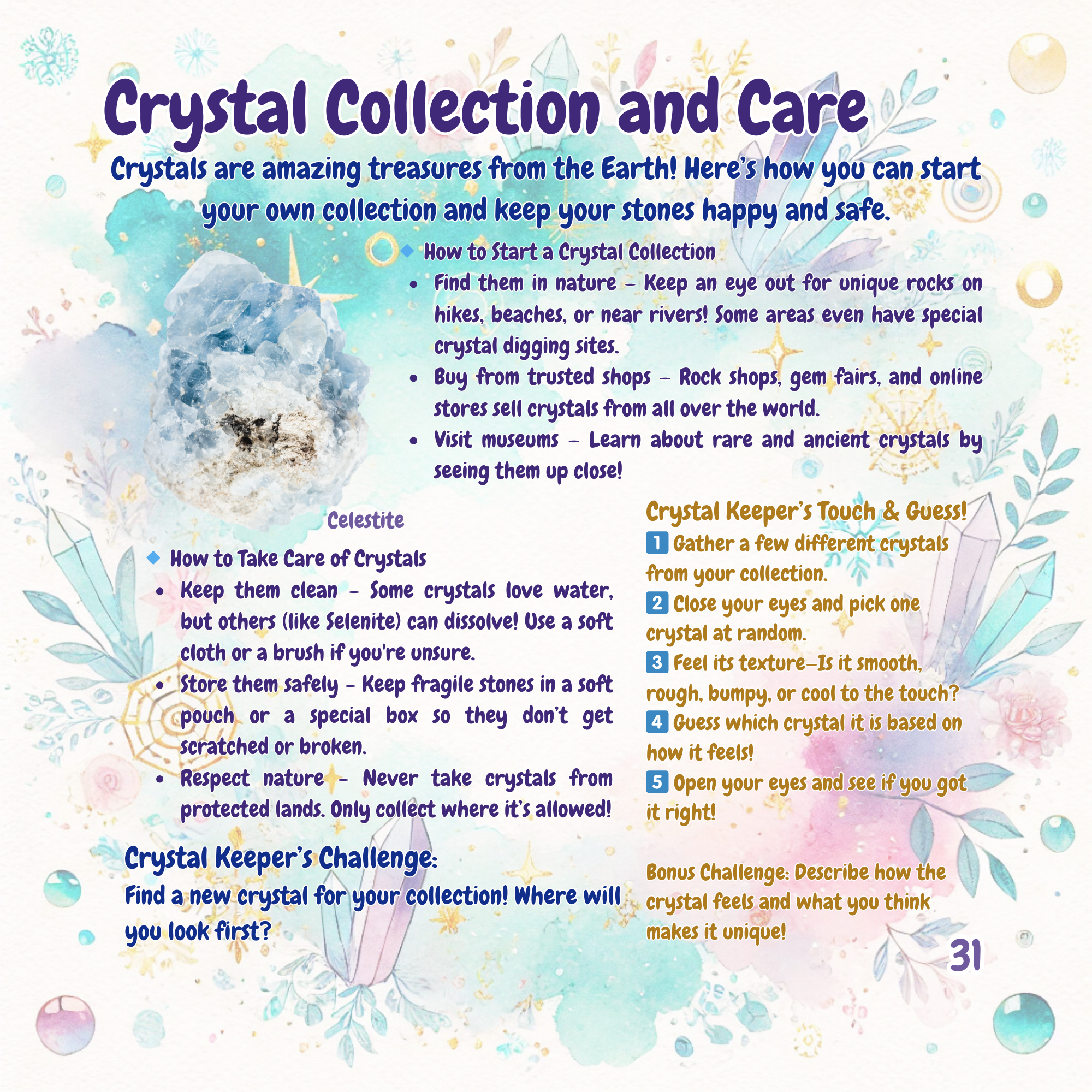 The Little Crystal Keeper Book | | Wiccan Center