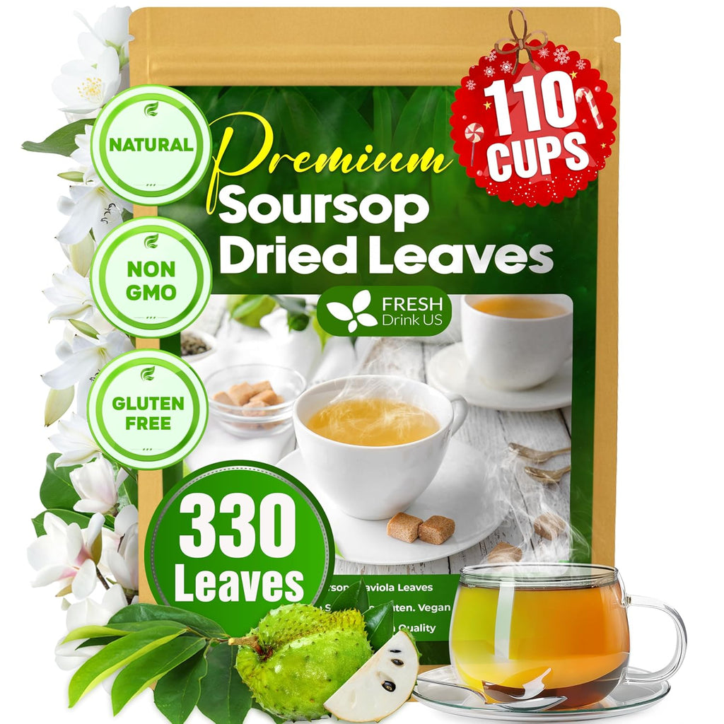40 Premium Soursop Graviola Leaf Tea Bags, 100% Natural and Pure from Soursop Leaves, Handmade, Made With Natural Materials-Corn Fiber Tea Bag, Sugar/Caffeine/Gluten Free, Hoja Guanabana Tea | Tea | Wiccan Center