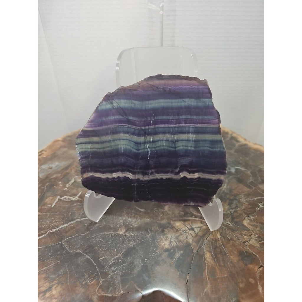 380G Natural beautiful Rainbow Fluorite Crystal flake original stone specimen | Mineral Specimens | Wiccan Center