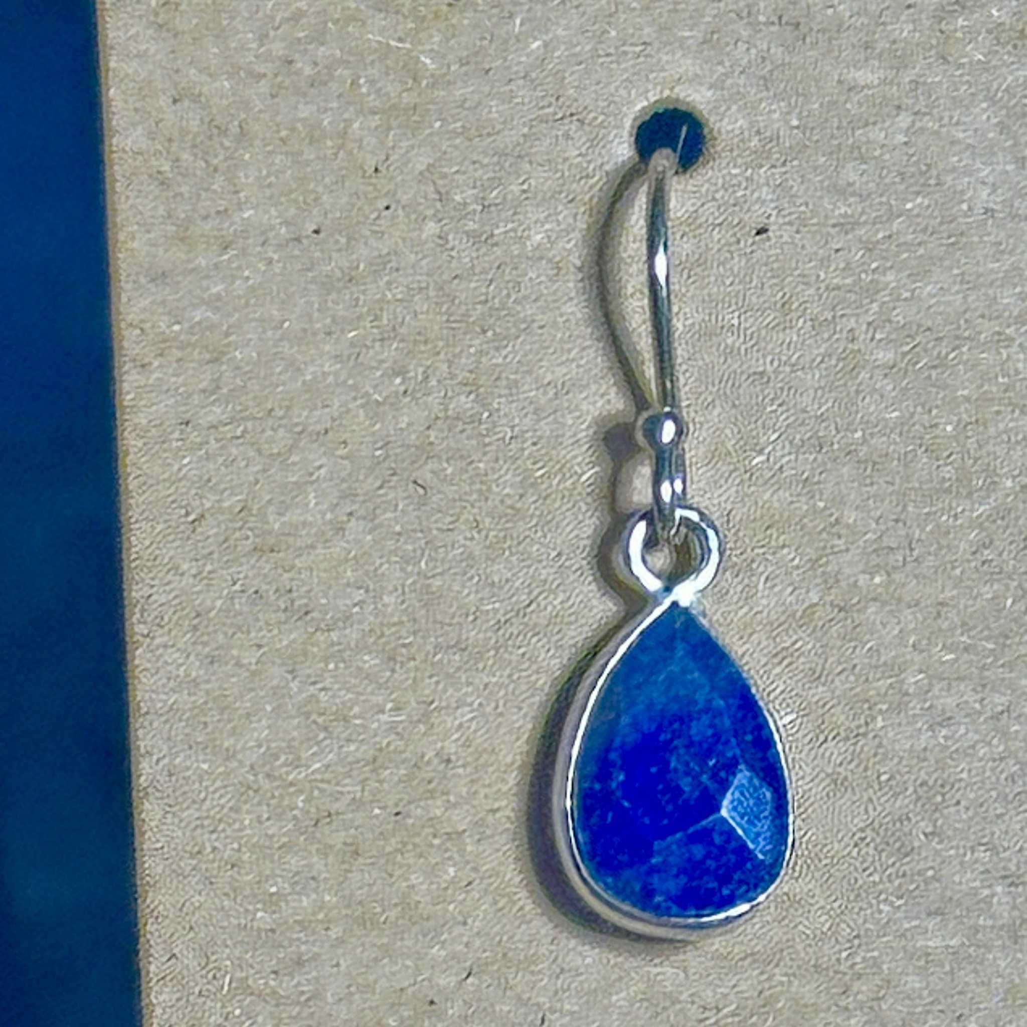 Lapis Drop Bertoni Earrings - Sterling Silver | Jewelry | Wiccan Center