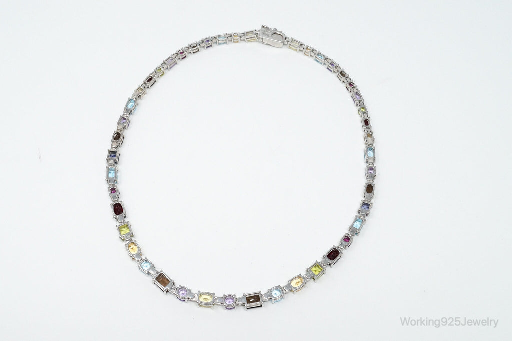 Vintage Multi Stone Sterling Silver Necklace | Jewelry > Necklaces > Pendants | Wiccan Center