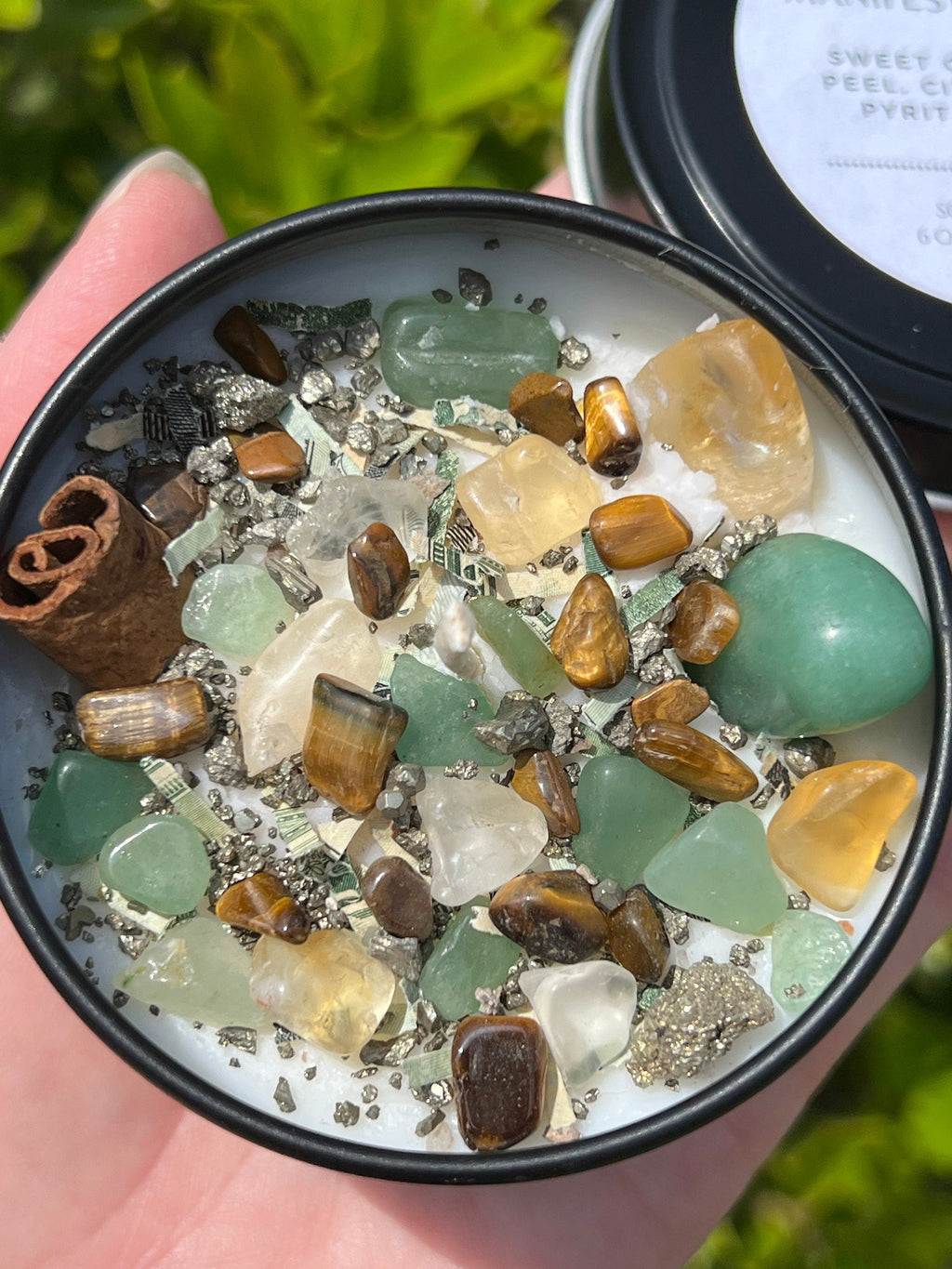 Rich Witch Manifestation Money Magick Intention Candle | Ritual Altar Crystal Spell Infused Scented Witchy Gift Wealth Abundance Prosperity | | Wiccan Center