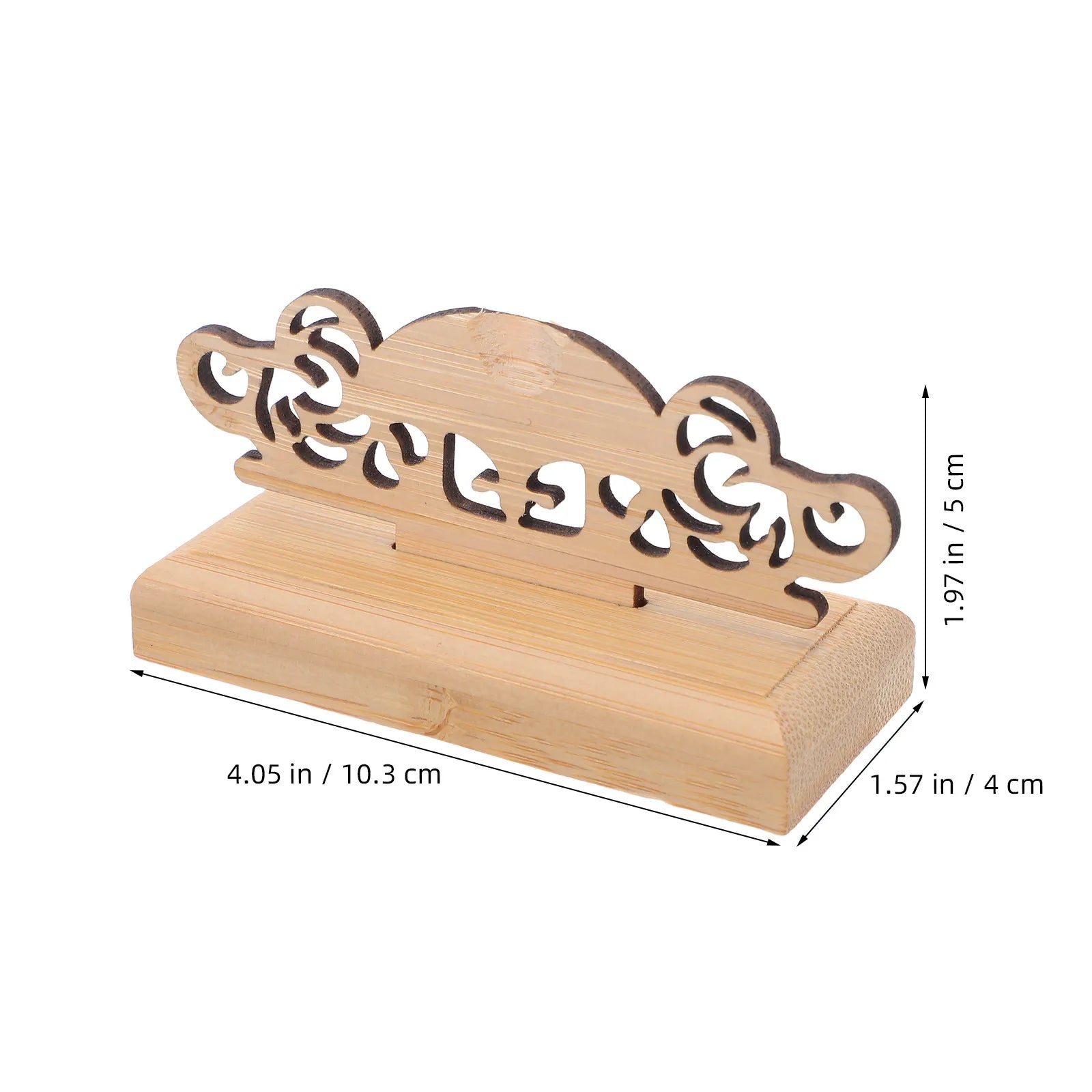2Pcs Japanese Chinese Folding Fan Display Holder Wood Hand Fan Stand Base Vintage Decorative Rack for Fans