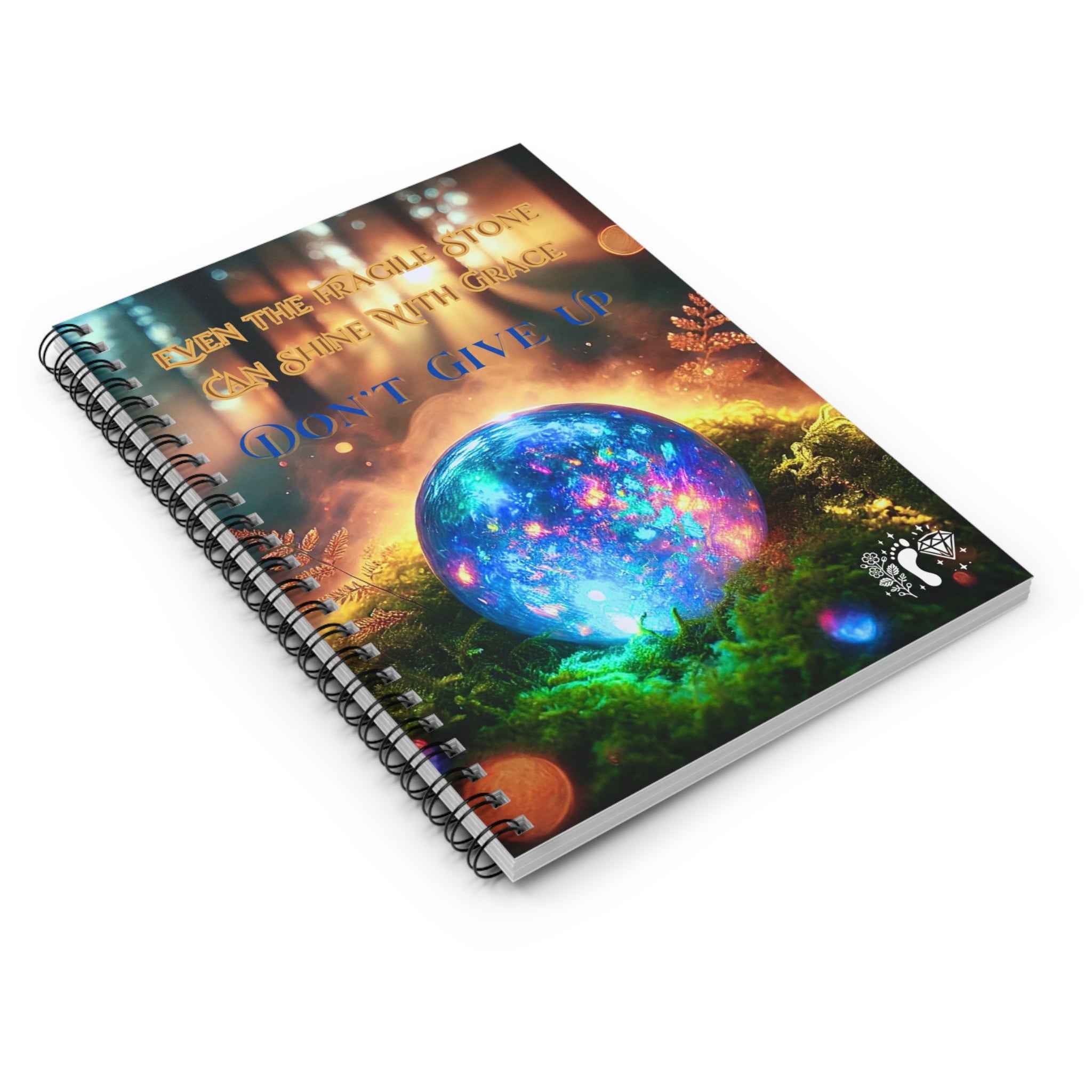 Notebook Spiral 'Fragile Stone' Opal | Paper products | Wiccan Center