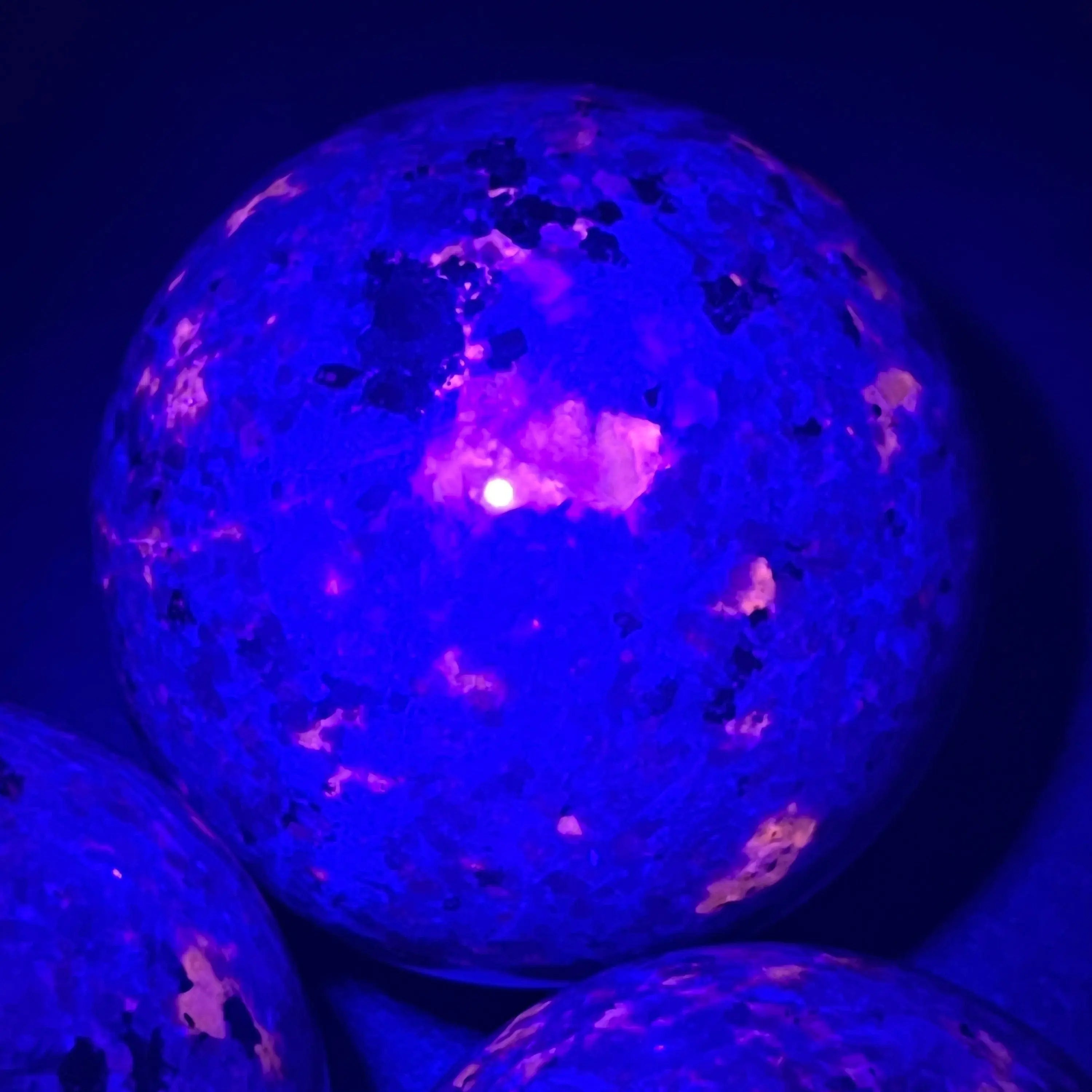 Large Syenite Polished Spheres (UV Reactive) Wholesale Carvings | Home & Living > Home Decor > Home Accents > Rocks & Geodes | Wiccan Center