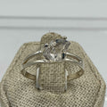Sterling Silver Split Banded Herkimer Diamond Ring - Size 10 - Clarity, Intuition & Alignment | Rings | Wiccan Center