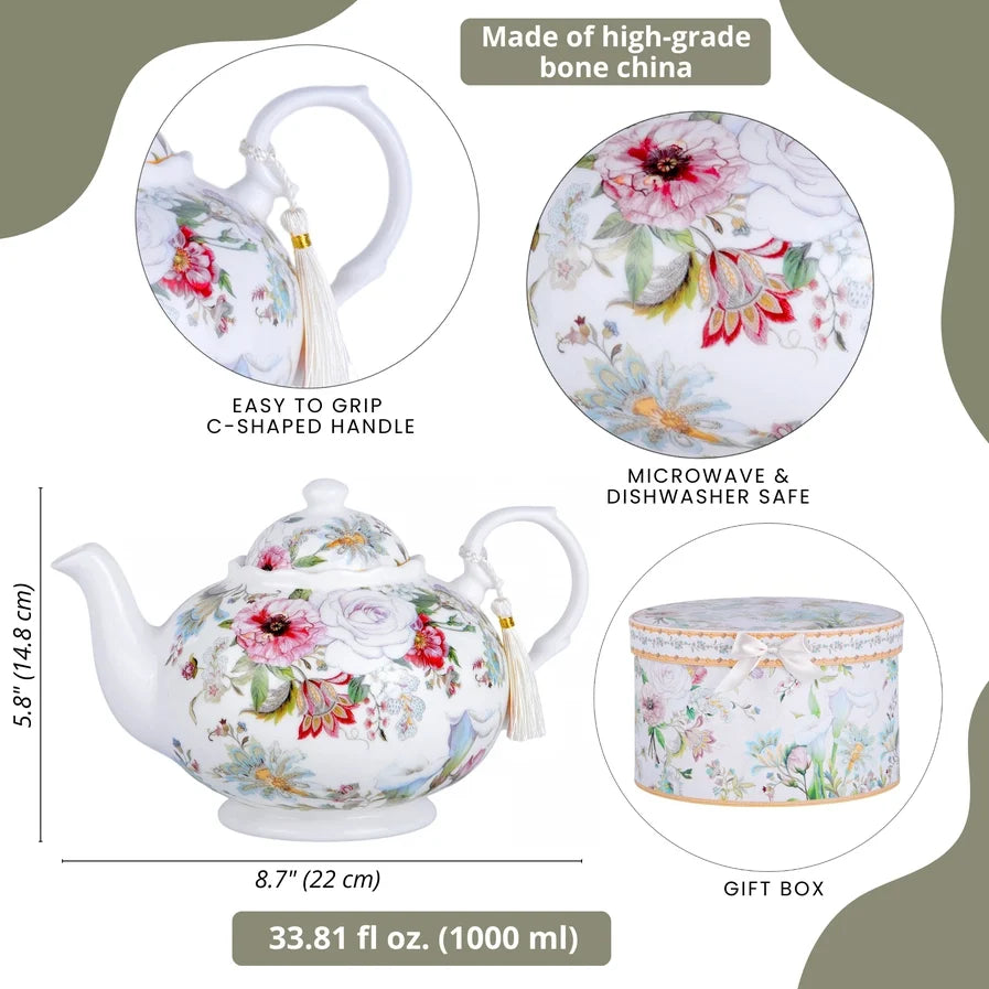 Dream Garden Fine China Teapot | Gifts | Wiccan Center